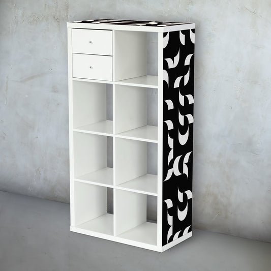 Waves furniture sticker for IKEA KALLAX organizer