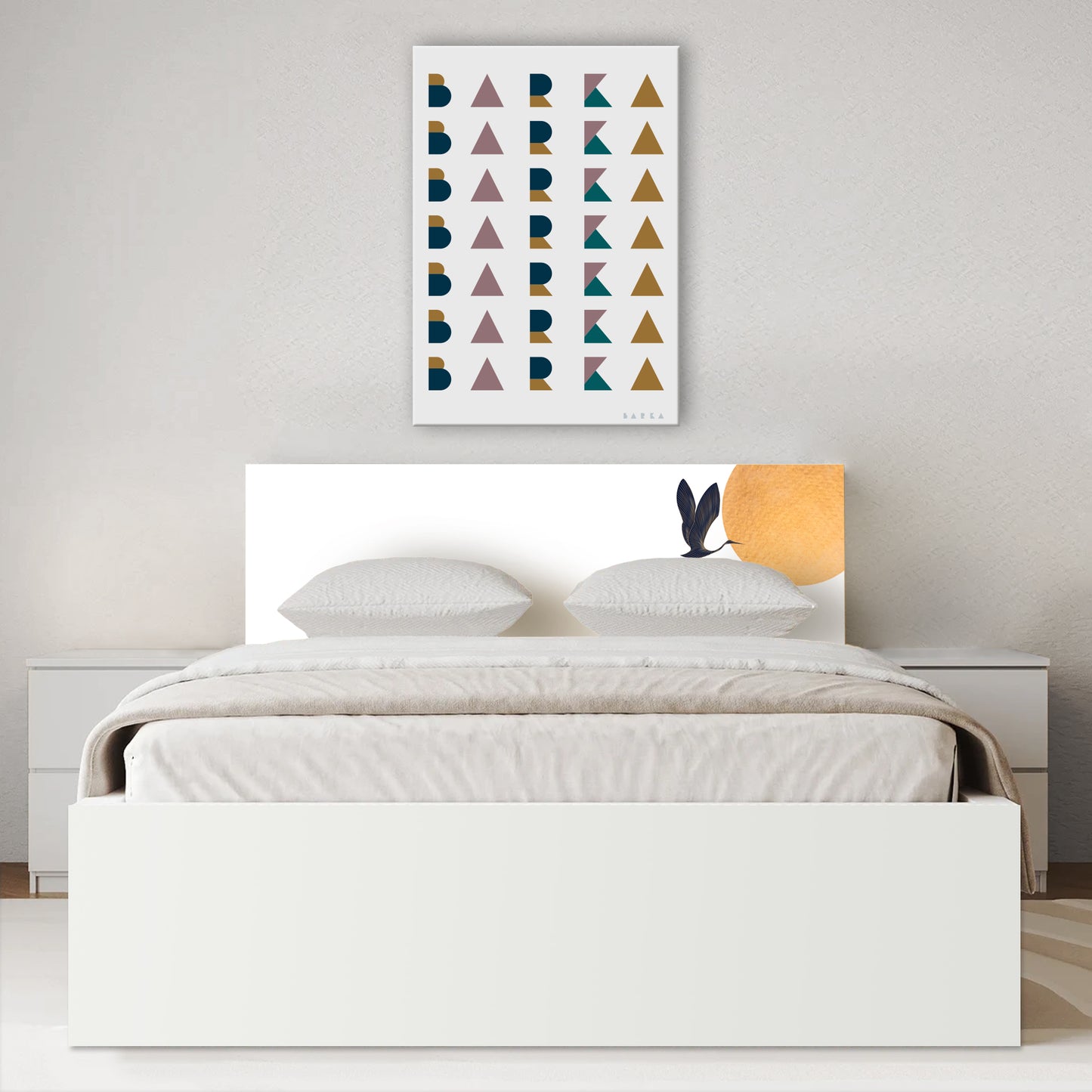 Sunbird furniture sticker for IKEA MALM bed